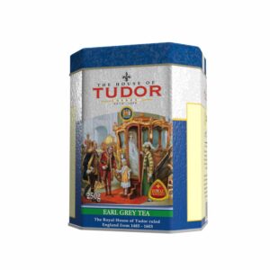 Earl Grey Tea | Flavoured Black Tea | Tudor Earl Grey Tea: a robust blend of Kandy and Ruhunu teas, enhanced with citrus-lemon and bold Bergamot oil for a refreshing cup.