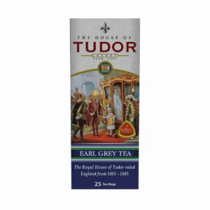 Earl Grey Tea Bags | Earl Grey Tea | Tudor Earl Grey Tea Bags, a blend of High Grown BOPF tea. Delight in the perfect infusion of premium leaves and aromatic citrus notes.