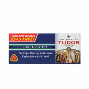 Earl Grey Tea | Flavoured Tea | Tudor exquisite Earl Grey Tea, harmonizing Kandy's mid-grown and Ruhunu's low grown BOPF teas with vibrant citrus-lemon and bold Bergamot oil.