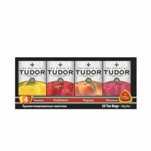 Flavoured Tea | Black Tea | Tudor Flavoured Tea Assortment offers Lemon, Strawberry, Peach, & Raspberry blends. Delight in vibrant fruity flavors with every sip.