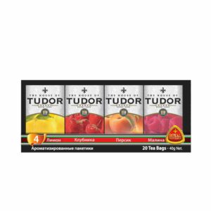 Flavoured Tea | Black Tea | Tudor Flavoured Tea Assortment offers Lemon, Strawberry, Peach, & Raspberry blends. Delight in vibrant fruity flavors with every sip.