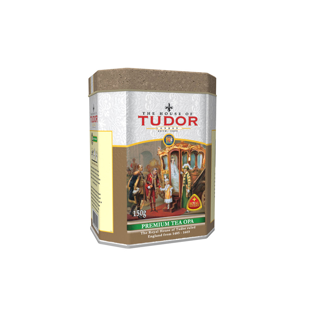 Ceylon Tea | Premium Black Tea | Tudor Premium Ceylon Black Tea. With a low caffeine level, indulge in a refined cup that embodies the essence of quality.