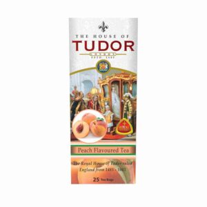 Peach Flavoured Tea | Flavoured Black Tea | Tudor Peach Flavoured Tea, a delightful blend offering the essence of peach infused into premium tea leaves for a refreshing and flavorful experience.